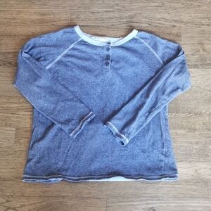 Vintage 90s Y2K Groggy Heathered Grey Sweatshirt Large